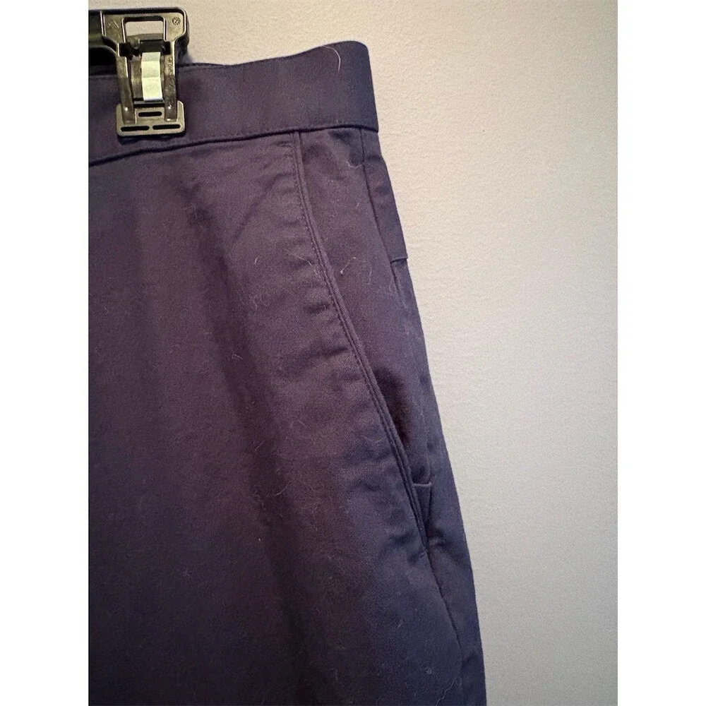 Fabletics Chino Pants Mens 36x32 Navy Blue Flat Front Straight Leg - Picture 3 of 8